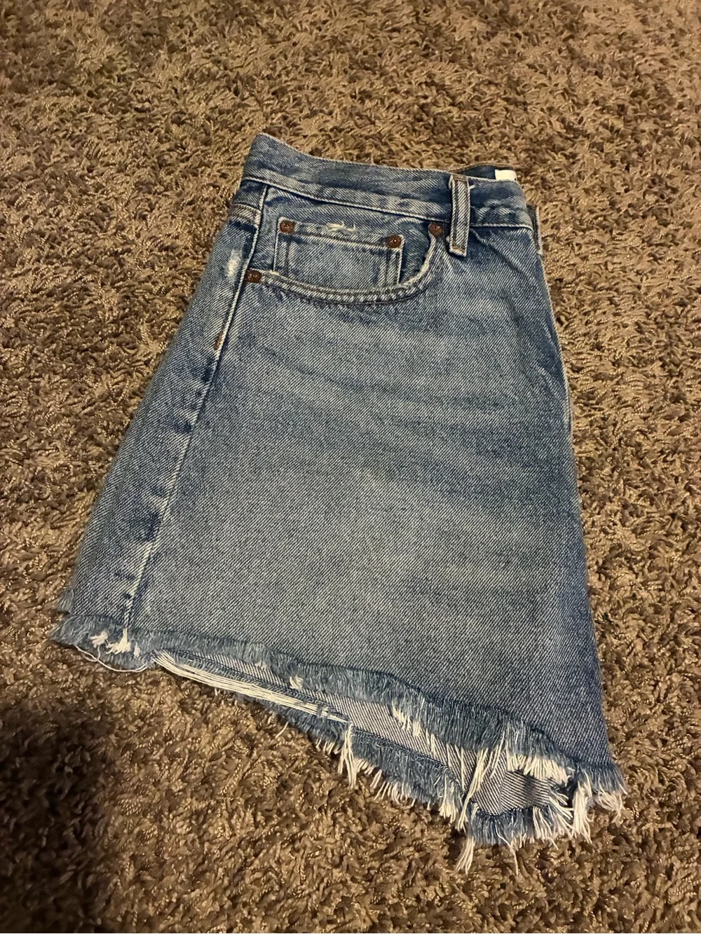AGOLDE Parker Long Denim Shorts 28